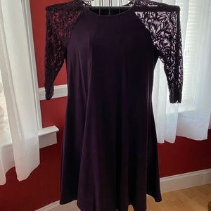 Purple Suede Dress